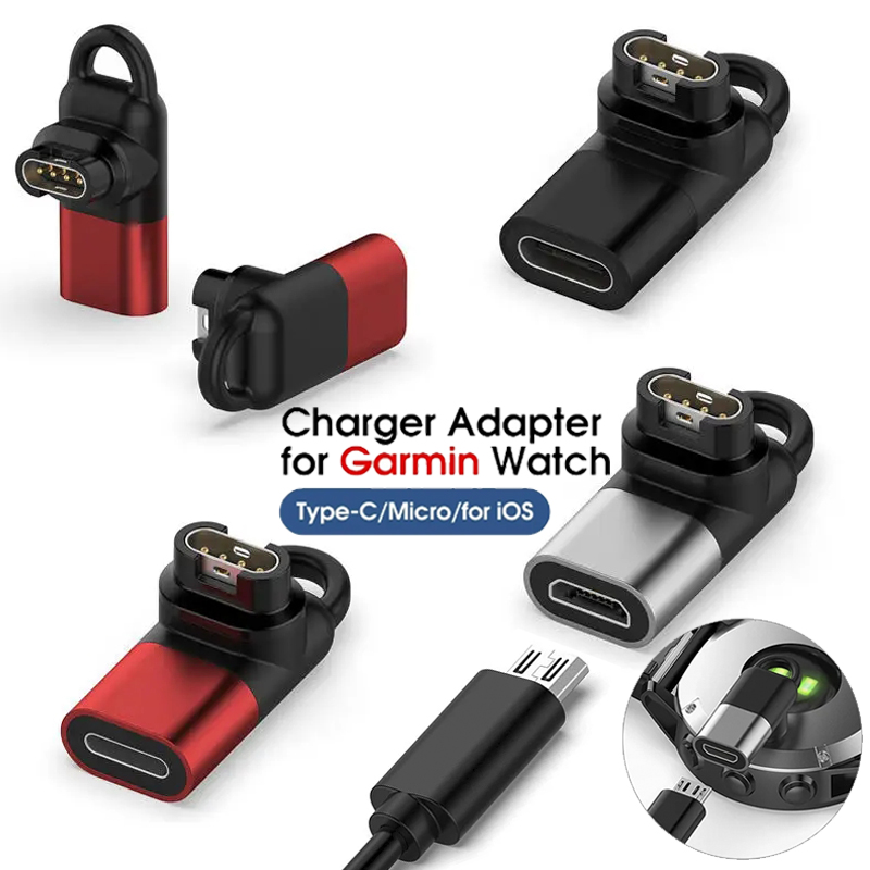 Cavo dati adattatore micro USB IOS per ricarica per orologio Garmin Fenix 5 5X 5S 6 6X pro per attivo Fenix 6/6X ProSolar/6S pro/S40