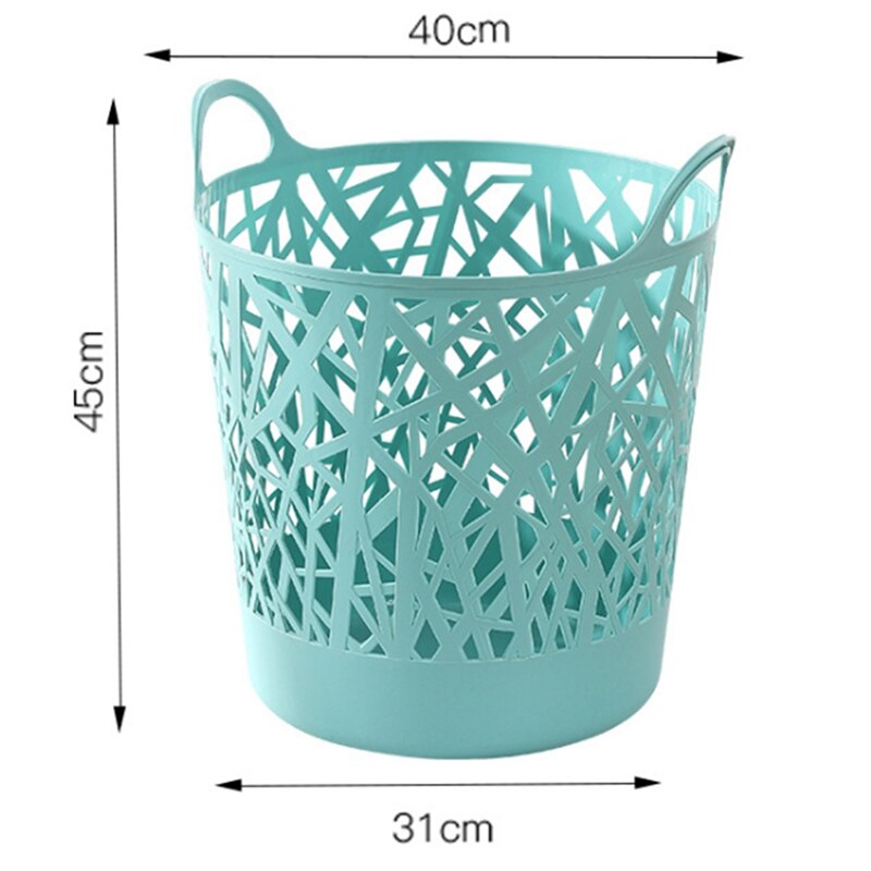 Imitation Rattan Laundry Basket, Plastic Folding Storage Basket, Household Laundry Basket, Bedroom Storage Bucket