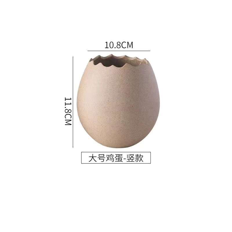 Bird's Nest Broken Eggshell Cup Ceramics Dessert Bowl For Steamed Egg Bowls Restaurant Decor Display: light yellow