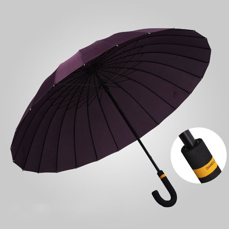 FGHGF Bloemen Patroon 24 k Magic Long-handvat Paraplu Extra Grote Maat Oversized Winddicht Grote Vrouwen Mannen Paraguas: Purple