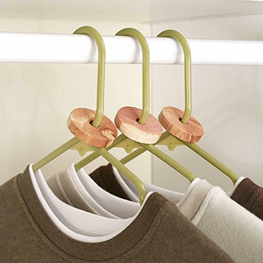 20Pcs Lucht Frisser Schoenen Multi Functie Opknoping Blok Gat Huishoudelijke Mot Afstotende Kasten Verminderen Geur Cederhout Lade Ring