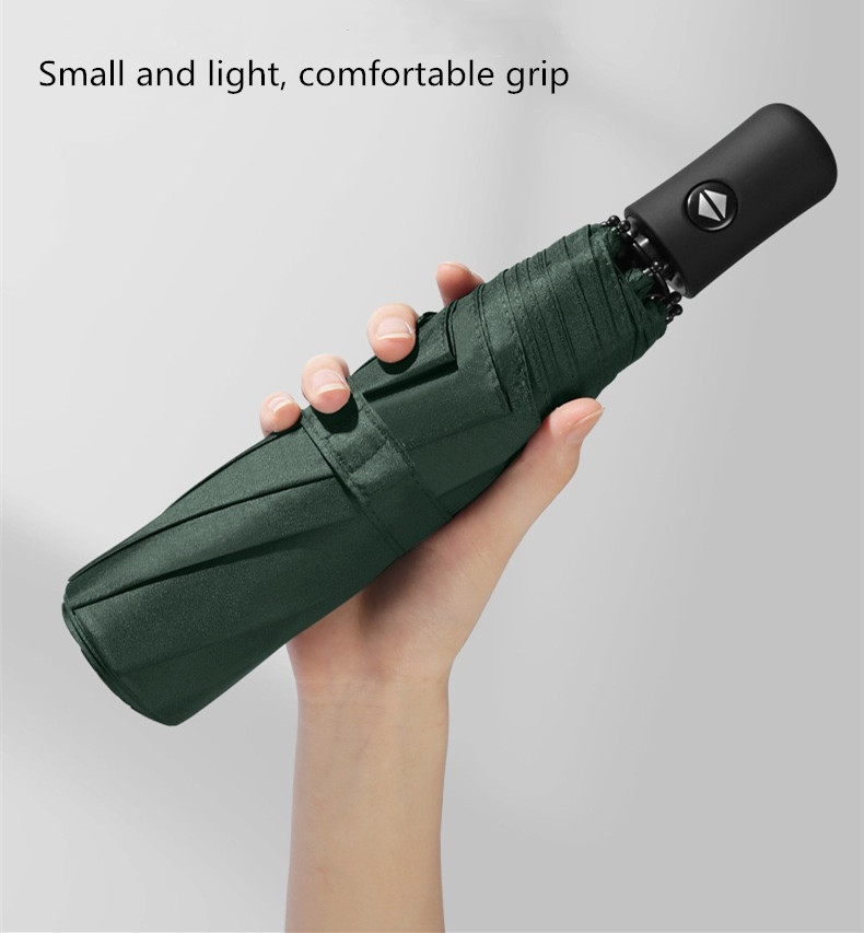 Xiaomi-paraguas automático para mujeres y hombres, sombrilla impermeable de color sólido, plegable, protección UV,