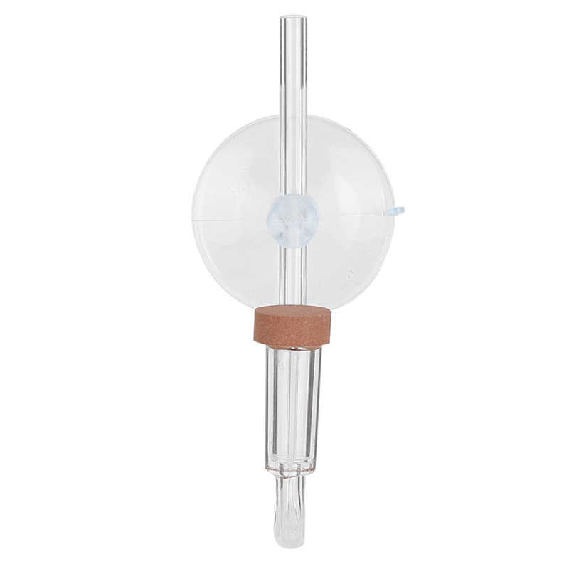U-formet akvarium gennemsigtig akryl  co2 raffinerer med sugekop mini diffuser  co2 raffinerer akvarietilbehør