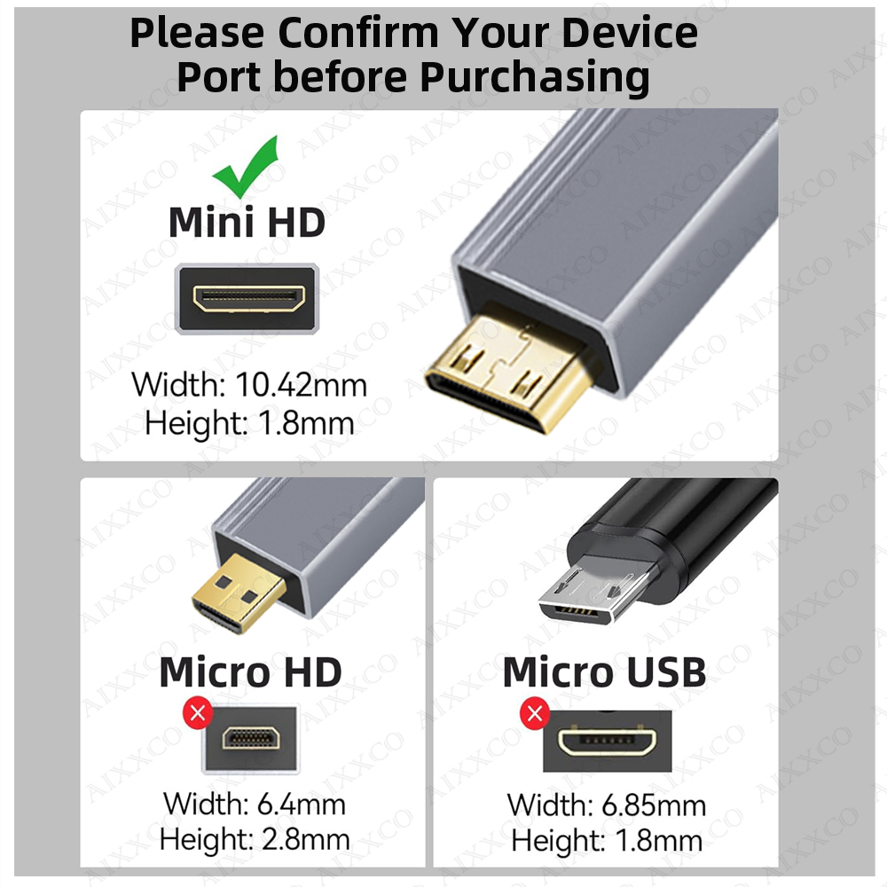 Szybki kabel Mini HDMI kompatybilny z HDMI 2.0 4K 60HZ 1080P 3D do tabletu kamera kamera wyświetlacz adapter kabla