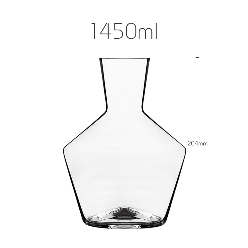 JINYOUJIA Zalto Stil 1450 ml Axium-Dekanter von höchster , bleifreier, handgefertigter Kristall, perfekter makelloser Weindekanter: Himmel Blau
