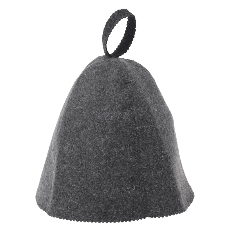 Wolvilt Sauna Hoed Anti Warmte Cap Voor Bad Huis Hoofd Protectio MAY03