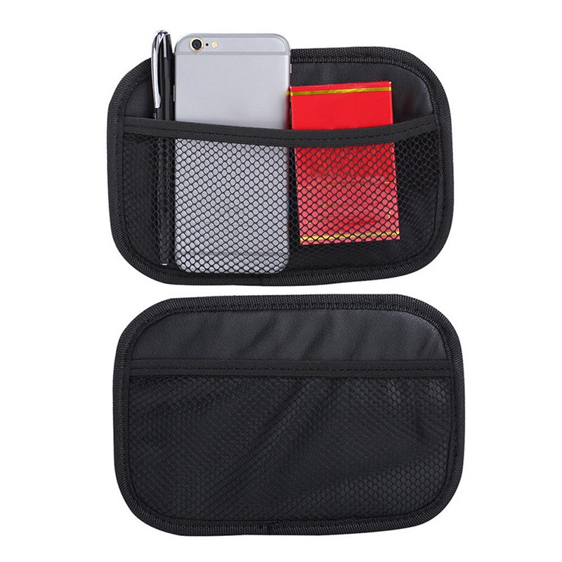 20*14cm Car Storage Bag Non-woven fabric Vehicle Stick-up Mesh Net Storage Bag Car Interior Universal fits for all car