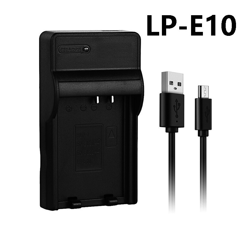 USB Charger for Canon EOS Camera LP-E5 LP-E6 LP-E6N LP-E8 LP-E10 LP-E12 LP-E17 Battery charger: LP-E10