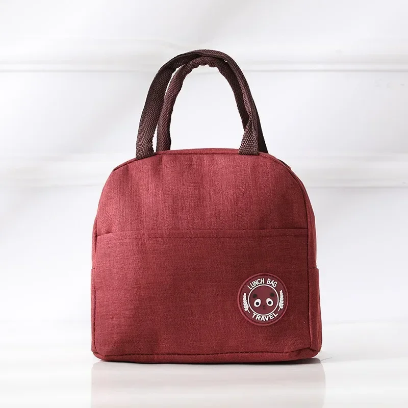 Ins Fashion Tote Lunchbox torba termiczna kobiety mężczyźni Bento do przechowywania izolowana torba na Lunch przenośna lodówka torby izolacyjne piknikowe torebka: SZARY