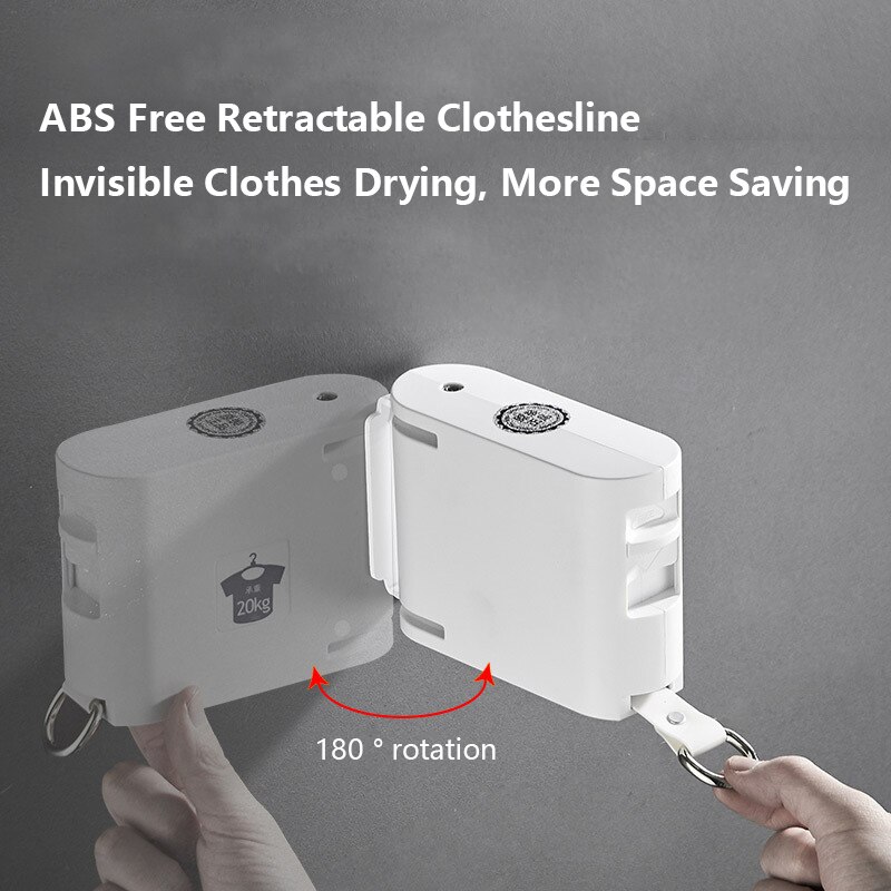 Punch-free 4.2m Telescopic Clothesline Balcony Household Clothes Rack Clothesline For Indoor Outdoor Clothes Drying Quilt Drying