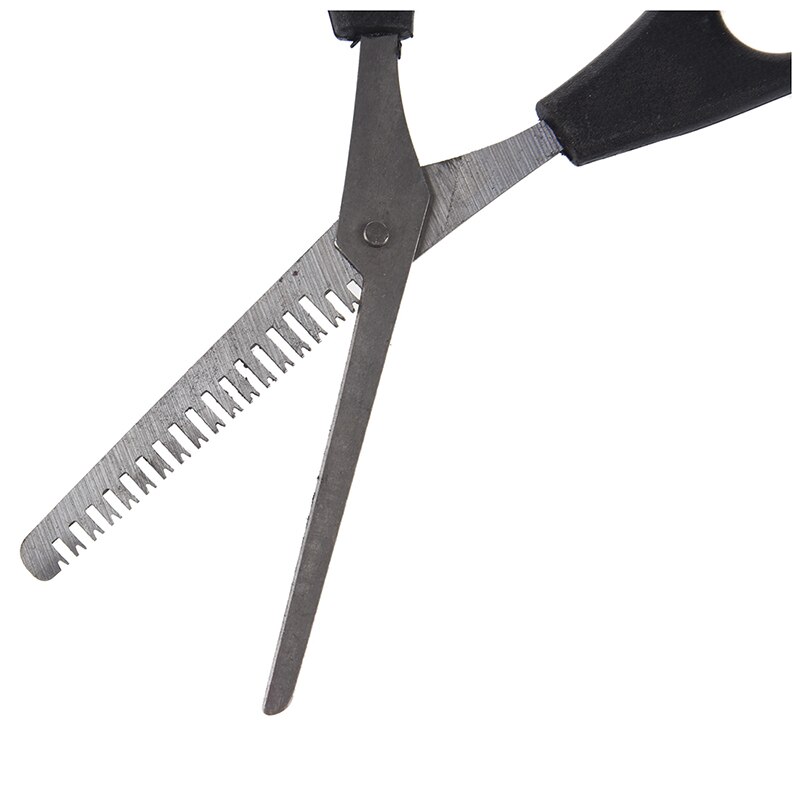 Stainless Steel Blade 6.3 Inch Thinning Shear Scissors Silver+Black