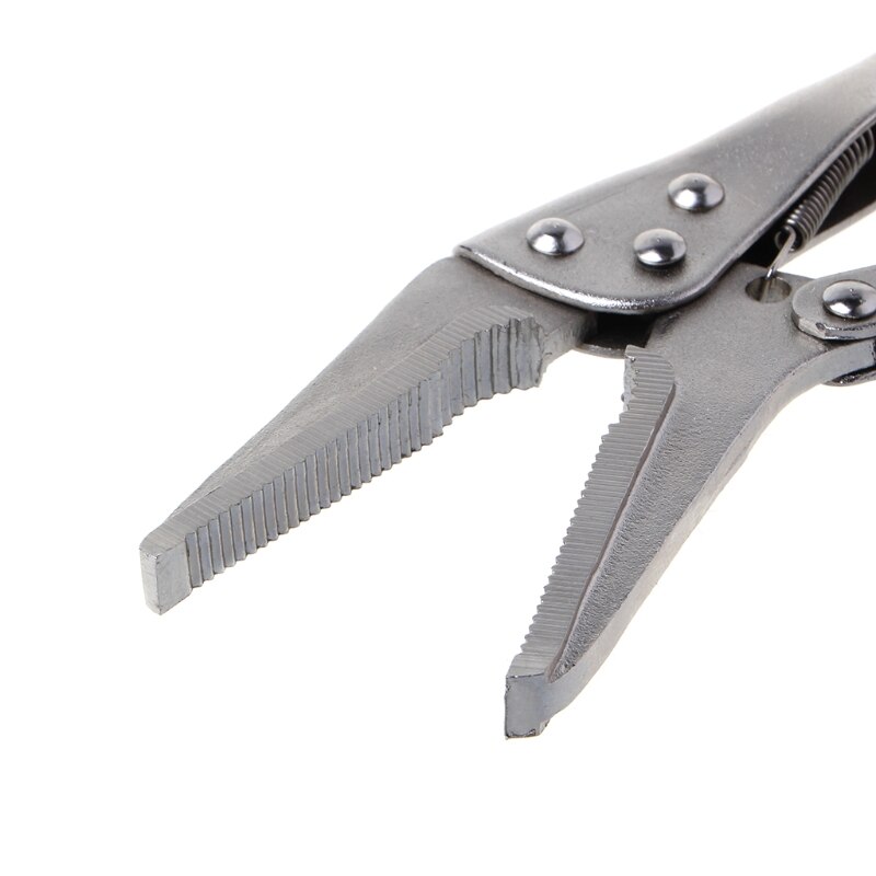7Inch Locking Pliers Long Nose Straight Jaw Lock Vise Grip Clamp Hand Tool 165mm B95A