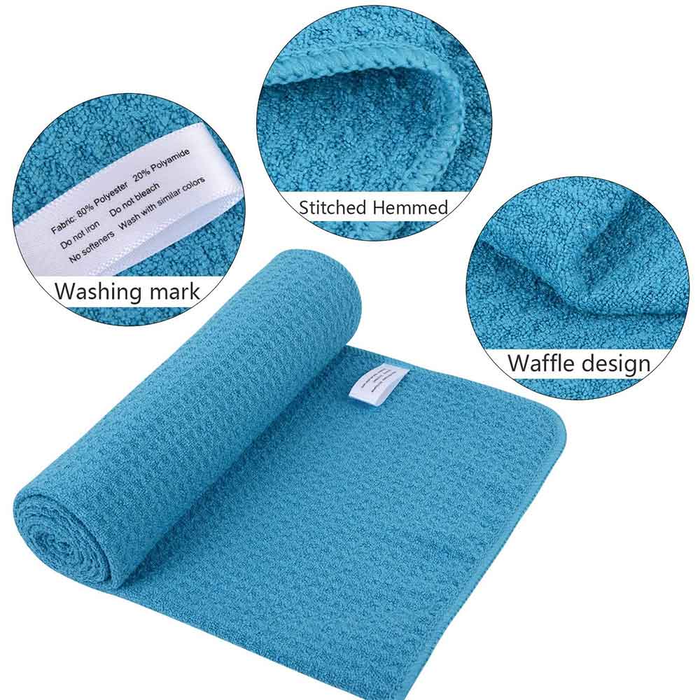 SUNLAND Microfiber Sports Workout Gym Towels Fitness Sweat Towels For Men Women Lightweight Fast Drying 3 Pack 16Inx32In