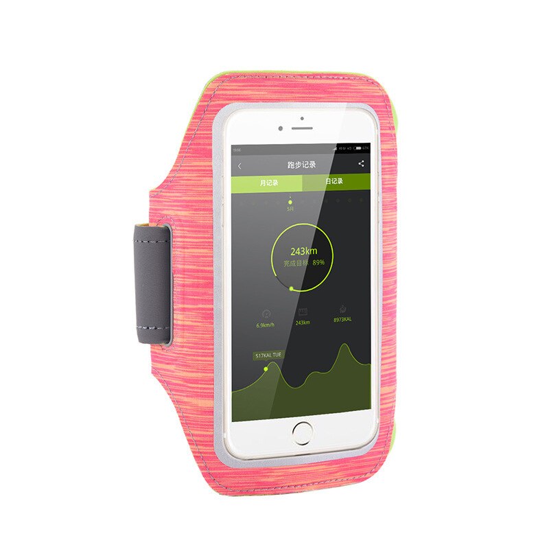 Sports Running Armband Bag Case Cover Running Armband Universal Slim Waterproof Sport Mobile Phone Holder Outdoor bag for iphone: rose