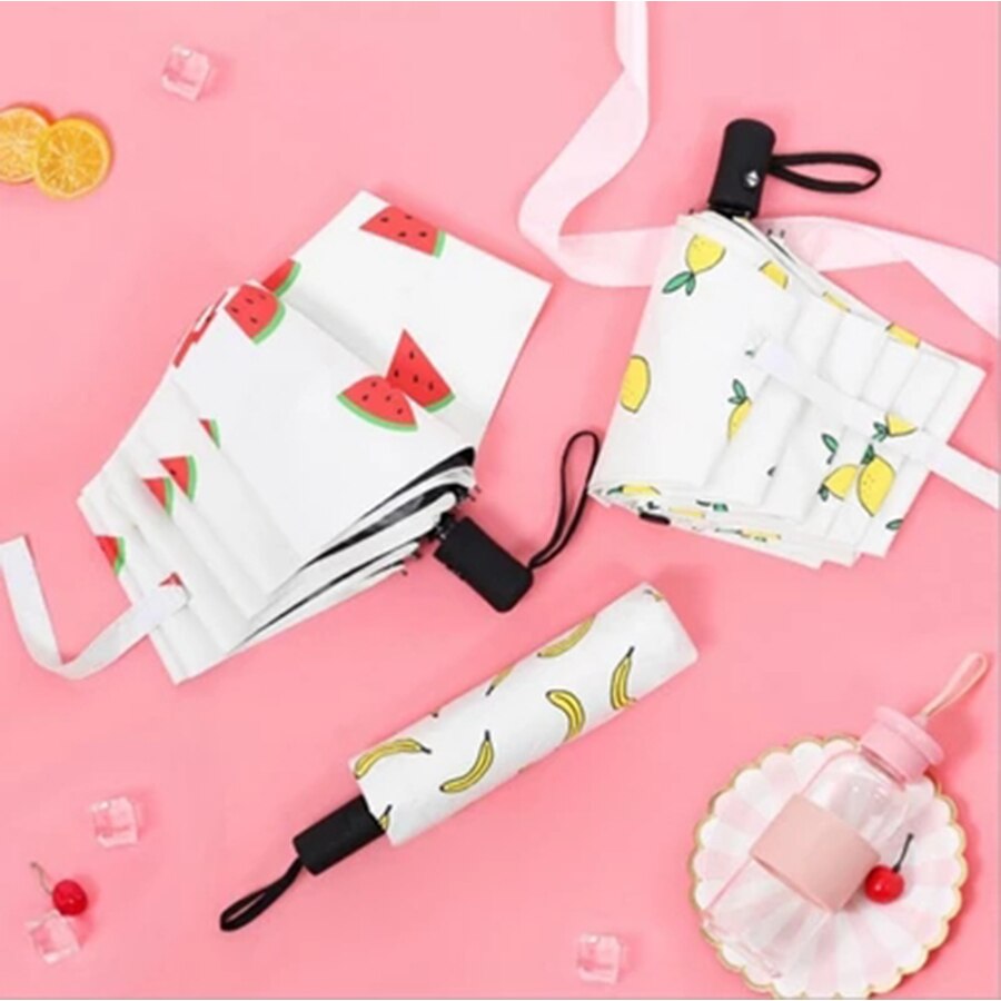 Uv Umbrella Rain Women Automatic Rain Umbrellas For Kids Girl Cute Parasol Clear Men Idea Folding Beach Useful Animal Fruit
