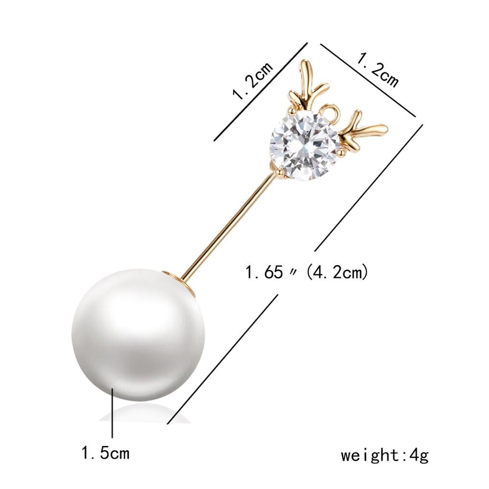 Love Ball Zircon Pearls Beads Antlers Bow Cherry Flowers Leaves Sails Word Pin Brooch Short paragraph Women Dress Jewelry