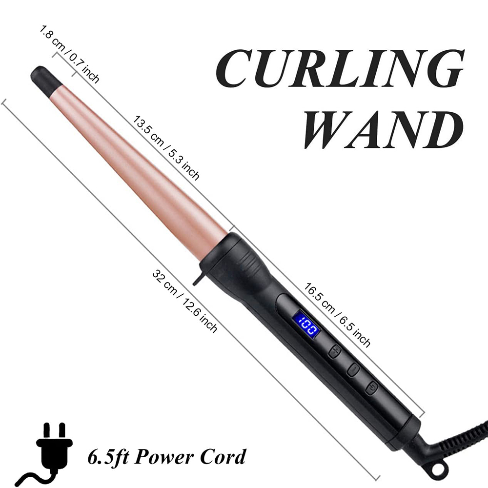 Haar Krultang Keramische Krultang Professionele Curling Haar Tools 1-1/2 Inch Kegel Elektrische Curling Wand Roller Snelle Warmte krulspelden