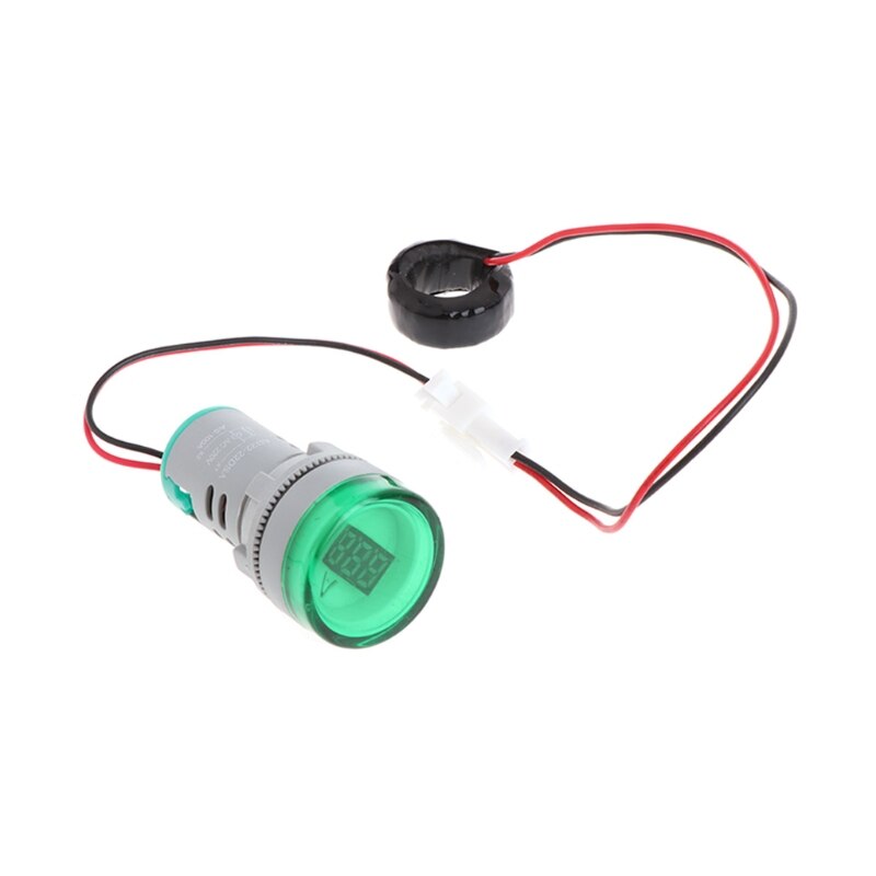 AC 220V 0100A Digital Ammeter 22mm Display Monito... Grandado