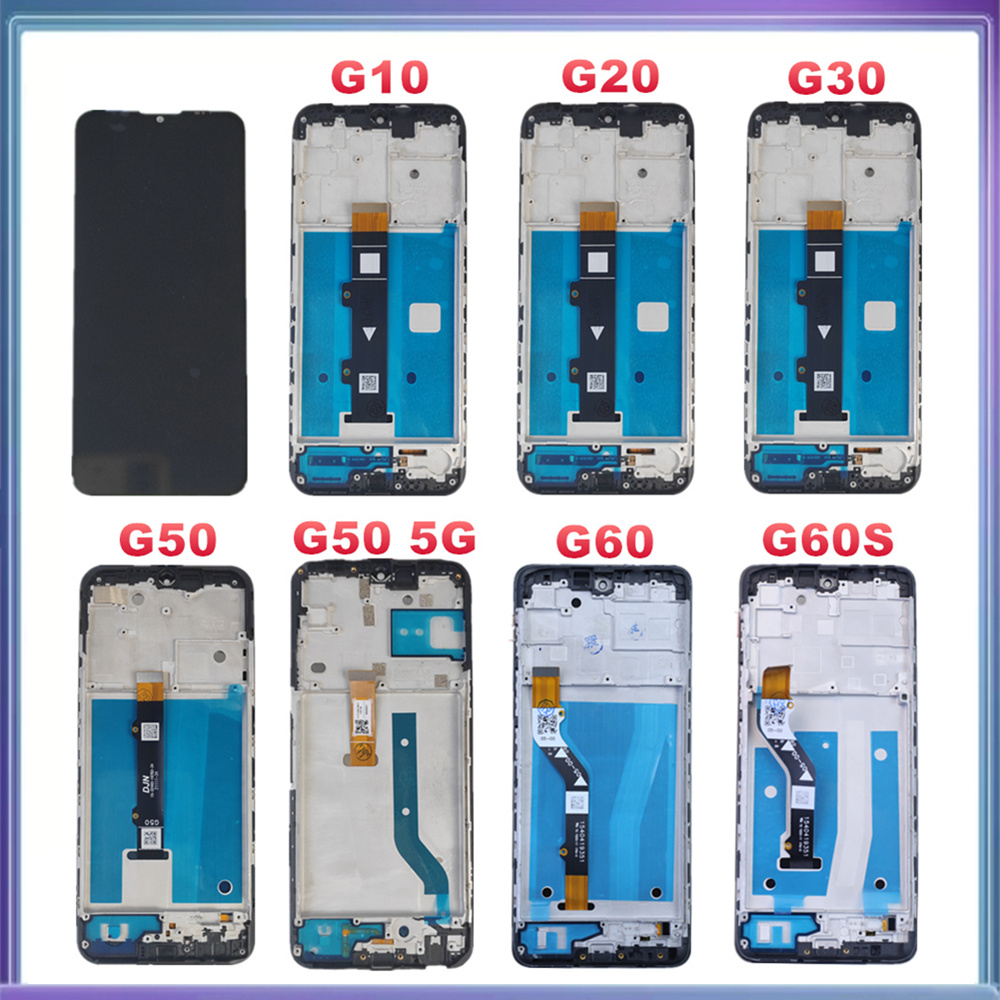 Wyświetlacz robić serii Moto G robić Motorola Moto G10 G20 G30 G50 4G 5G G60 G60S G100 Wyświetlacz LCD Ekran dotykowy Digitizer z ramką