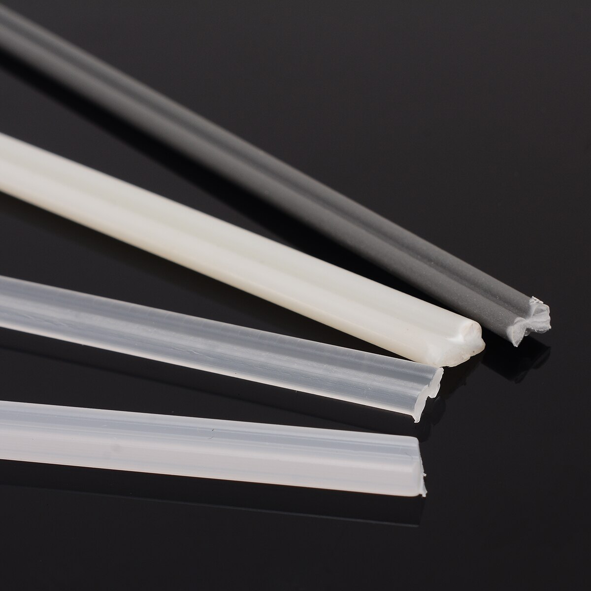 Tiges de soudage en plastique ABS/PP/PVC/PE, 50 pièces, réparation de pare-chocs, fournitures de soudage, couleur grise, blanche, noire, Beige