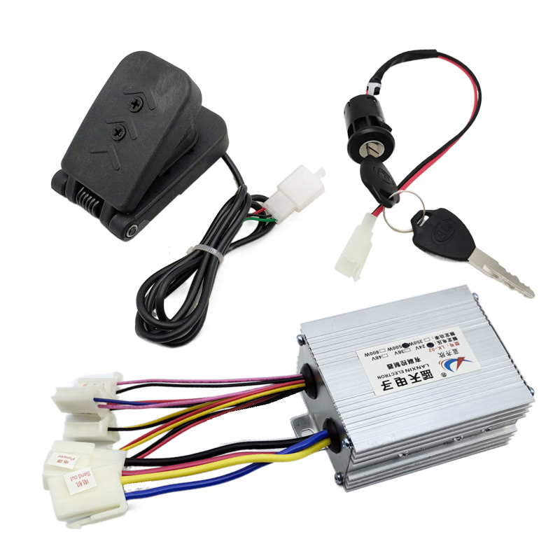 12V 24V 36V 48V 250W 350W 500W 800W 1000W Electric kart beach car with accelerator pedal brushed speed motor controller: DEEP BLUE