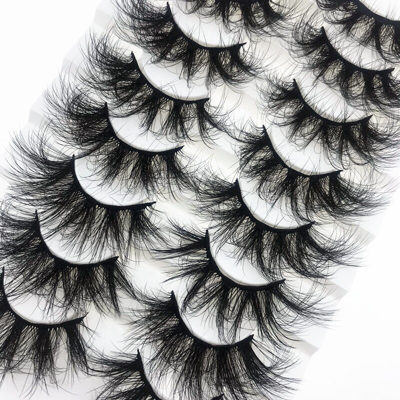 Mink Eyelashes 25mm Lashes Fluffy 3d Mink Lashes Makeup Dramatic Long Natural Eyelashes Eyelash Extension Maquillaje
