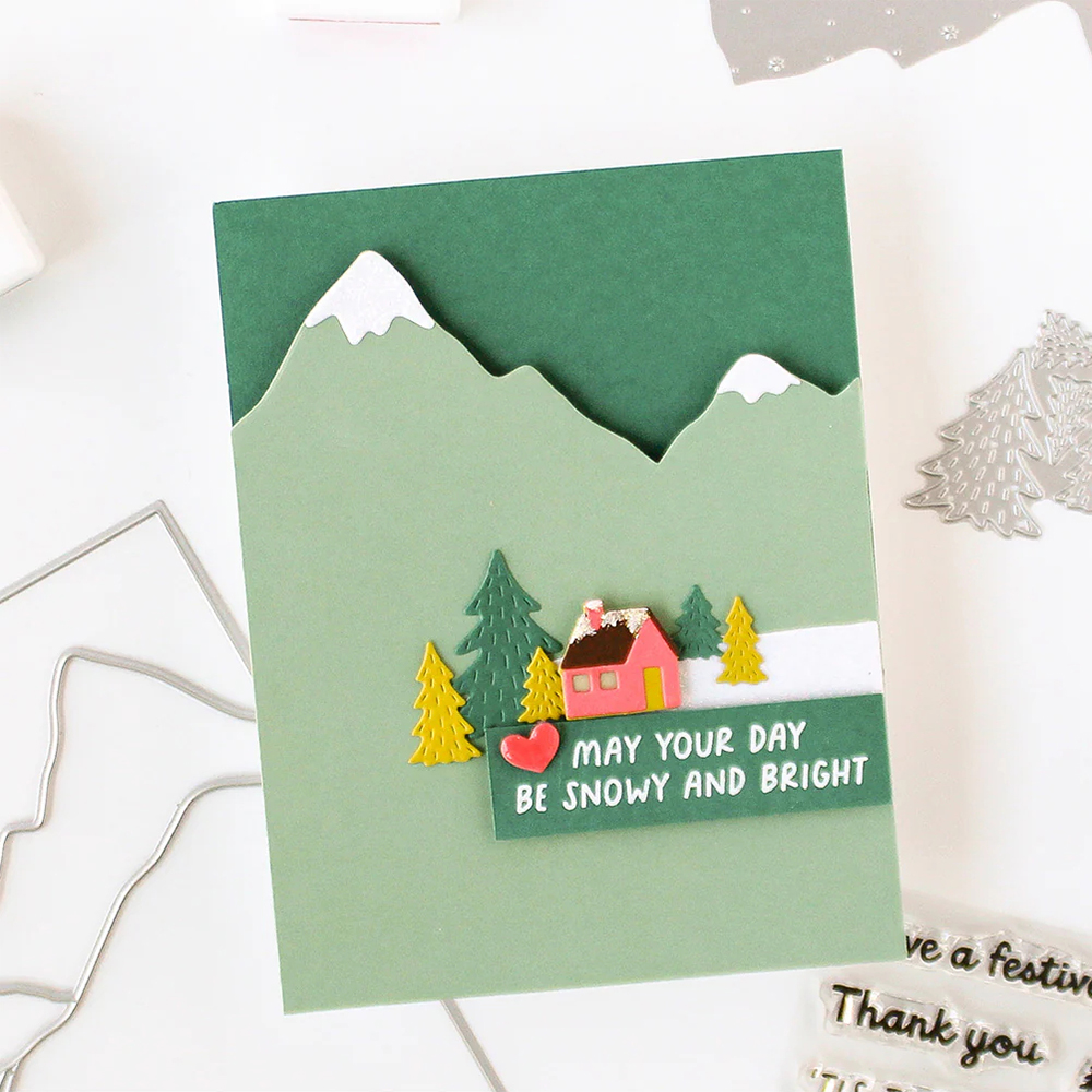 Door het vuur op display Duidelijke stempels en matrijzen Kristina Essentiële stansen voor DIY Scrapbooking Album Kaarten maken Papier Ambachtelijke Deco