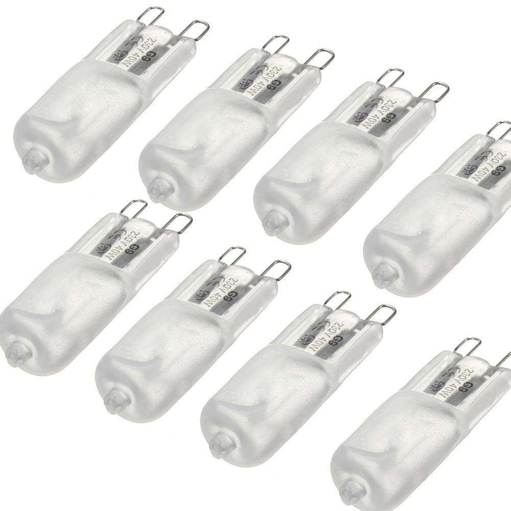 10 stück warme weiß matt G9 2800K-3000K Halogen lampe über Lebensdauer stunden 40w 50,000 Q4F6