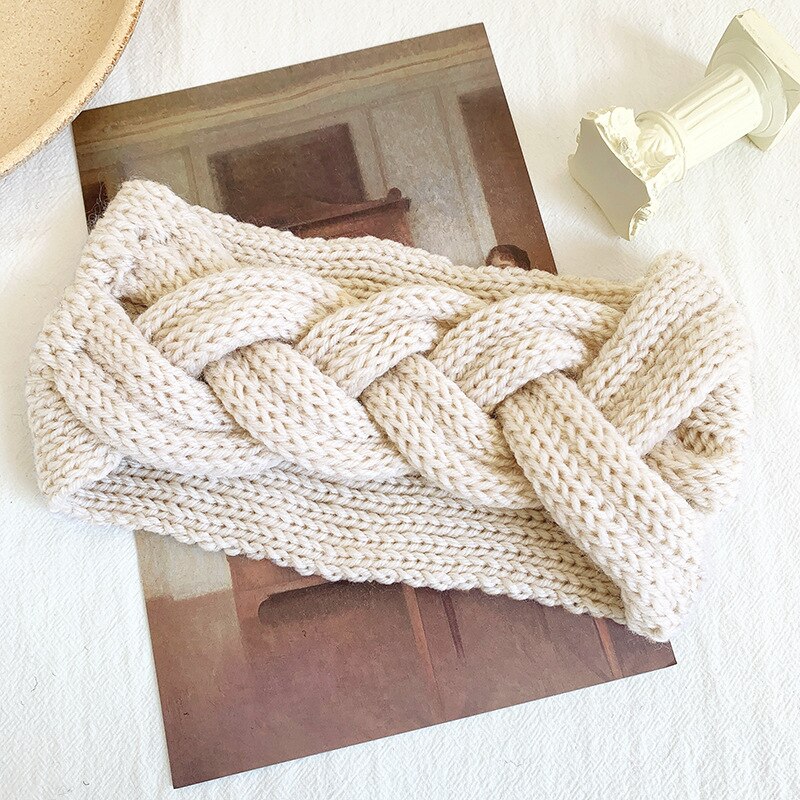 Vinter ørevarmer pandebånd kvinder elastisk uld strikket pandebånd head wrap hårbånd piger hårbånd tilbehør: 6