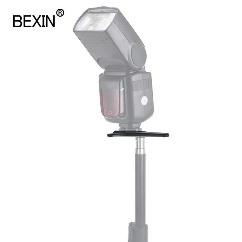 Bexin ユニバーサルフラッシュスタンド黒高品質フラッシュ靴拠点アダプタニコンキヤノン 580EX SB600 SB900 スピードライト