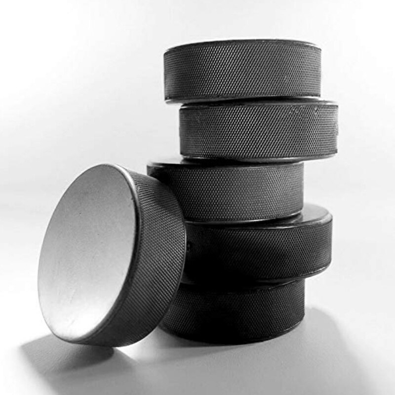 Hockey sobre hielo Puck Internacional, Hockey sobre hielo hecho de goma, 7,5 cm de diámetro, 0,14 kg de peso