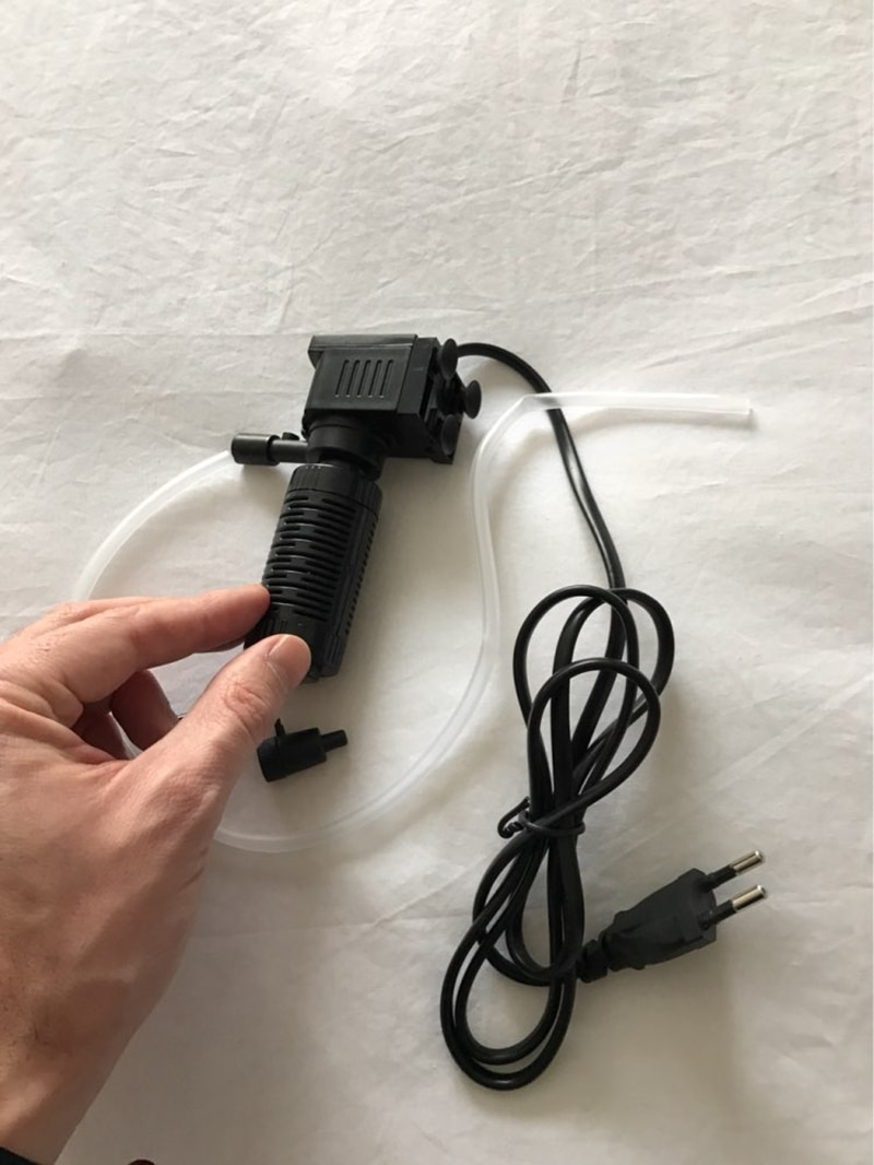 mini 3 in 1 Multi-funzione di Acquario Depuratore di Acqua di Alta Qualità di Pesce filtro del Serbatoio del Filtro 3W 220 ~ 240V 50Hz Spina di UE FA009