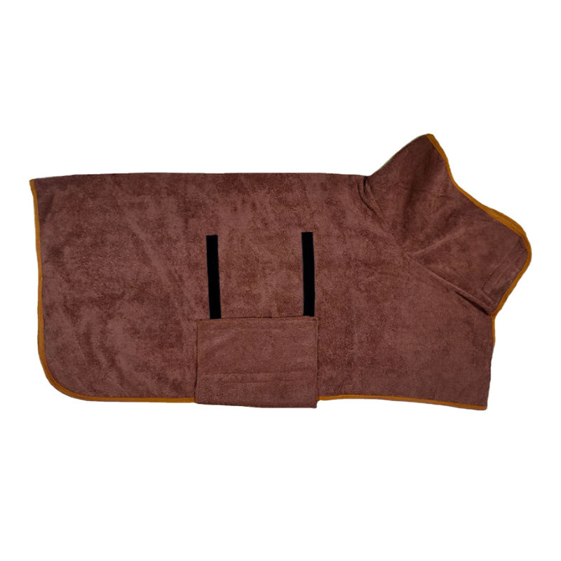 Dog bathrobe, absorbent pet quick drying bath towel: XL / Blue