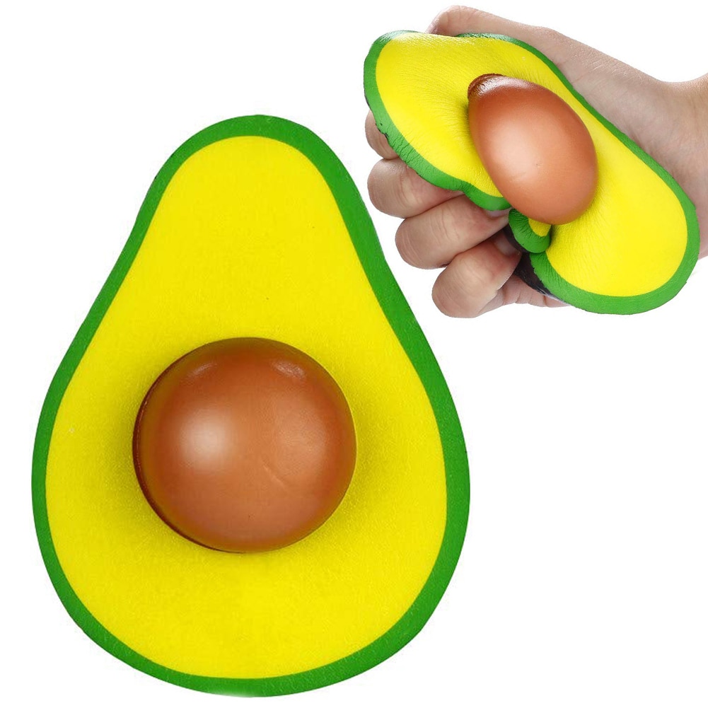 Squishies Simulierte Avocado Obst Langsam steigend Duft quetschen betonen Linderung Spielzeug Komfortable berühren, realistischen suchen süße riechen
