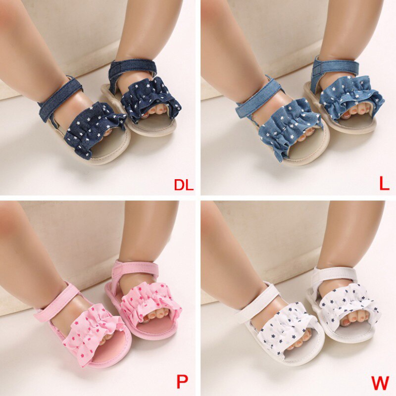 Bobora Baby Zomer Kleding Kids Baby Baby Girl Schoenen Plaid Gestreepte Bloemen Party Prinses Strand Schoenen