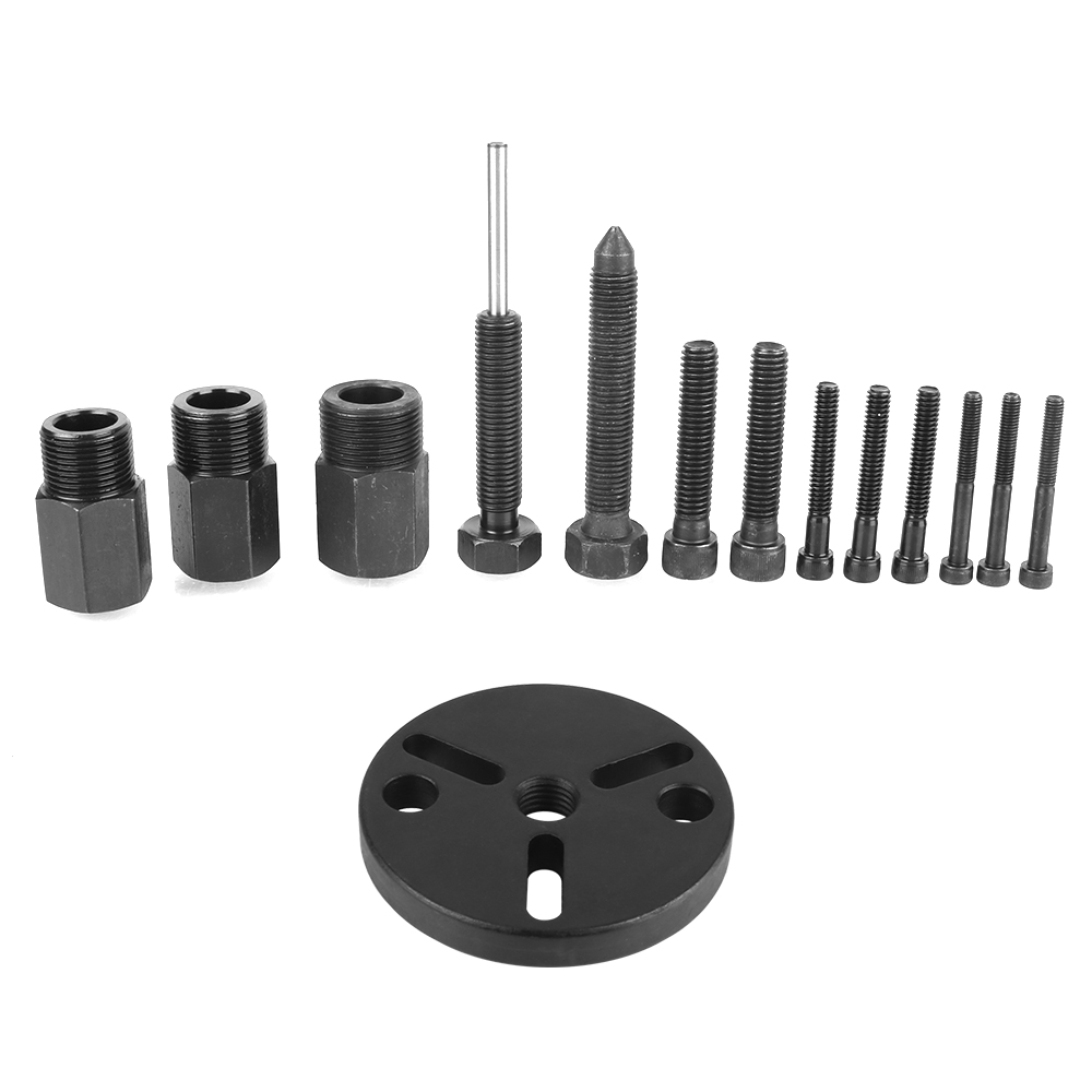 14 stk. kompressorclutch-avtrekkersett, kompressoravtrekkerinstallasjonsavtrekker for biler  fs6, c171, 6p og 148 biler, klimaanlegg
