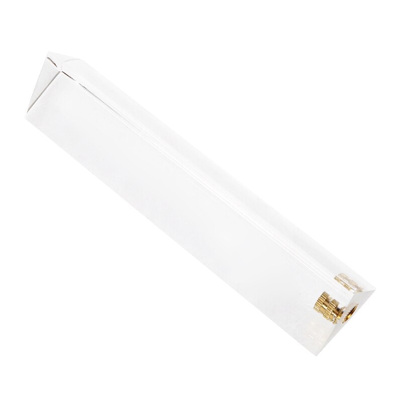 Crystal Optical Glass Triangular Prism with Screw Photography Kids Science 1/4&quot;