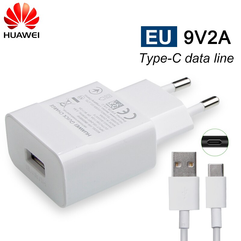 Huawei Original Charger 5V/2A Fast Charging 9V/2A For Huawei P8 P9 Plus Lite Honor 8 9 Mate10 Nova 2 2i 3 3i Original Charge: 9V2A Add Type-C