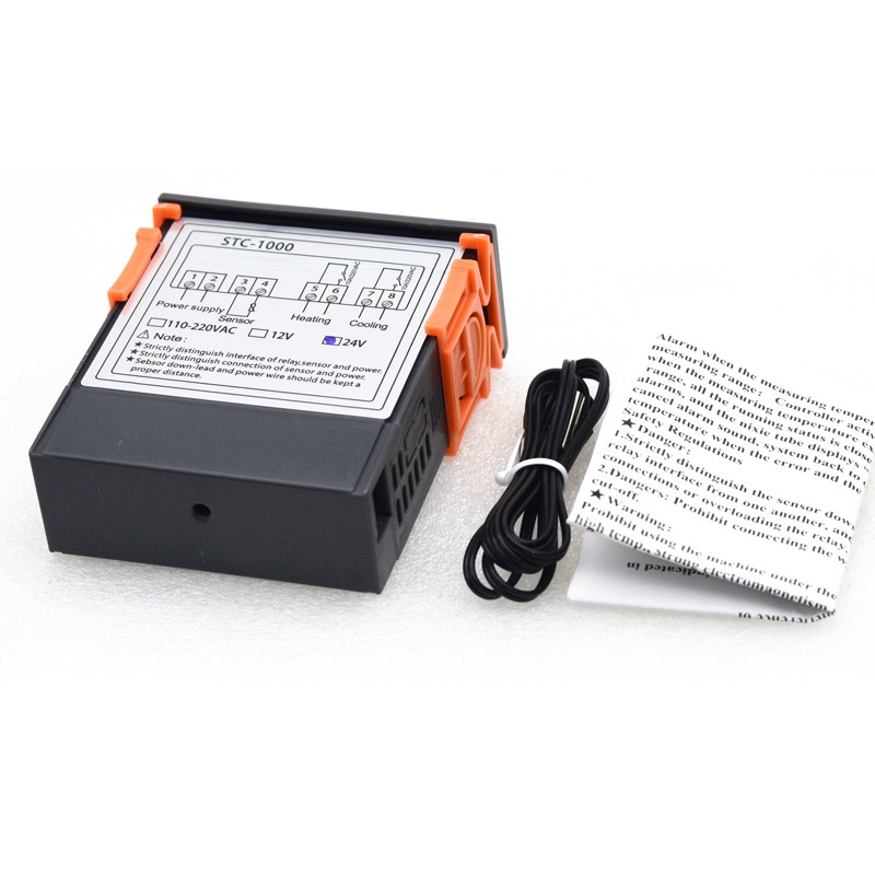 STC 1000 LED digitale thermostaat voor incubator temperatuurregelaar thermostaat relais verwarming koeling 12 V 24 V 110 V 220 V