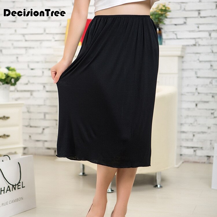 Slips women casual skirt ladies basic skirt underdress half slips petticoat underskirt jupon femme halka underskirt