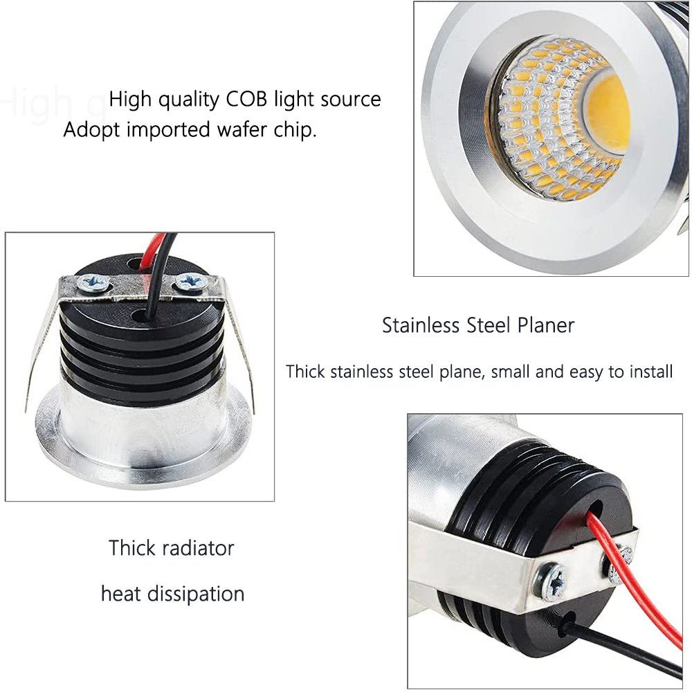 Led Spotlight Ac 110V 220V Down Light Cob Plafond Spots Lamp Led Licht Binnenplafond Downlight Voor Kamer Keuken Vitrine Kast