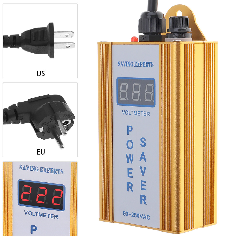Smart Energy Saver Box - 36KW 90-250V - LED Power Bill Reducer - Overload Protection - EU/US Plug