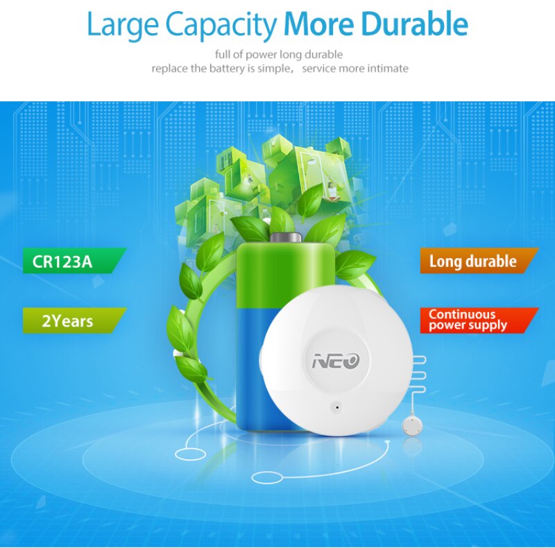 Smart Home Z Wave Plus Waterlek Sensor Z-Wave Eu 868.4Mhz Serie Water Lekkage Detector Met remote Probe Waterbestendig