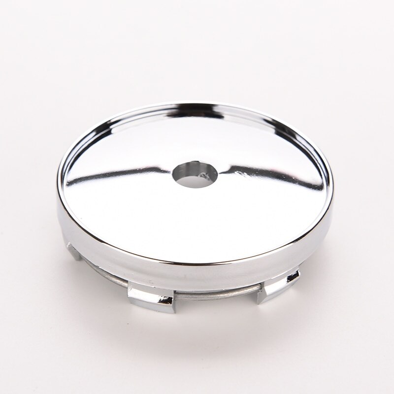 60mm UNIVERSAL CHROME CAR VAN WHEEL CENTER HUB CAP COVER PLASTIC TYRE TRIMS