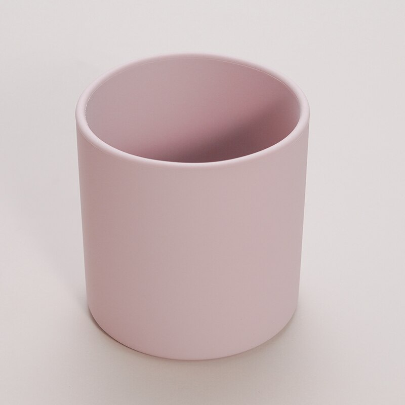 Baby Silicone Lekvrij Snack Cup Peuter Draagbare Voedsel Opbergdoos Baby Leren Drinkwater Cup Bpa Gratis Siliconen: 002 dasty lilac