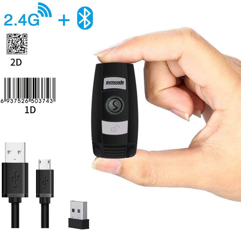 2D Handheld Portable Mini Wireless Bluetooth USB Bar code Scanner,with Storage Mode,16MB Storage Memomry