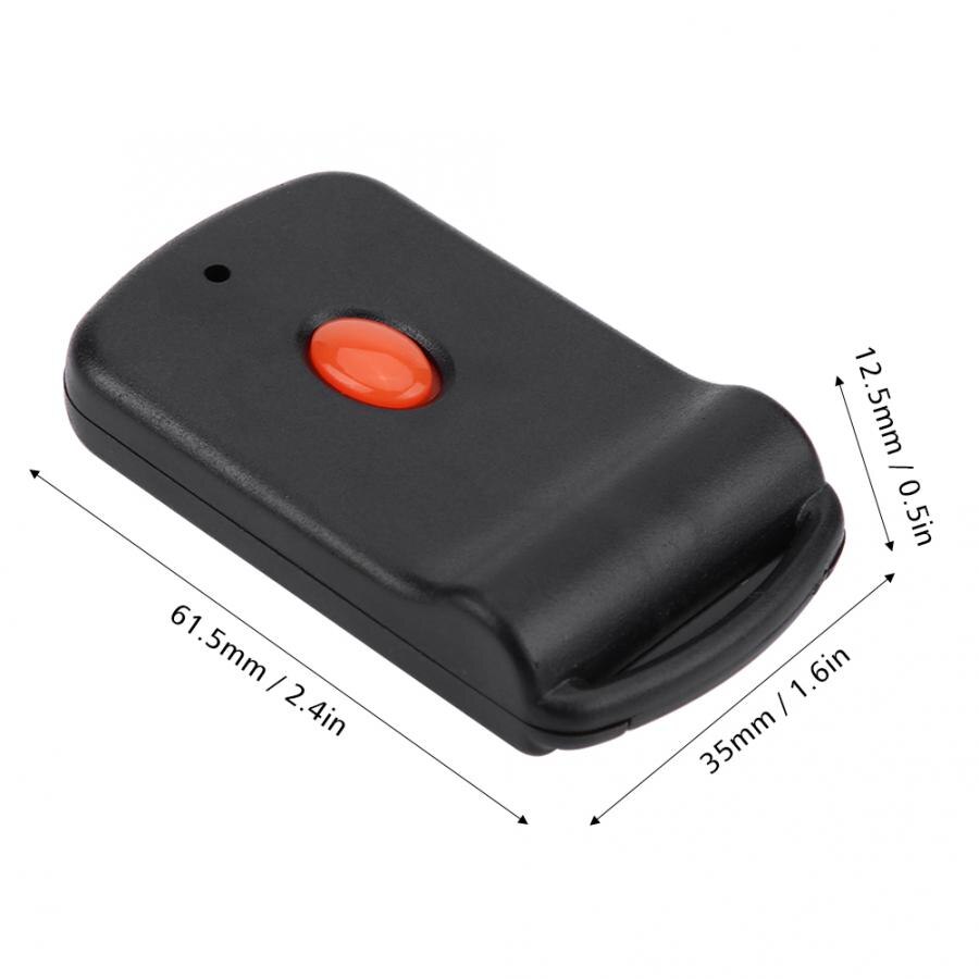 2 stk 300 mhz universal fjernbetjening garageportåbner sort fjernbetjent garagesender