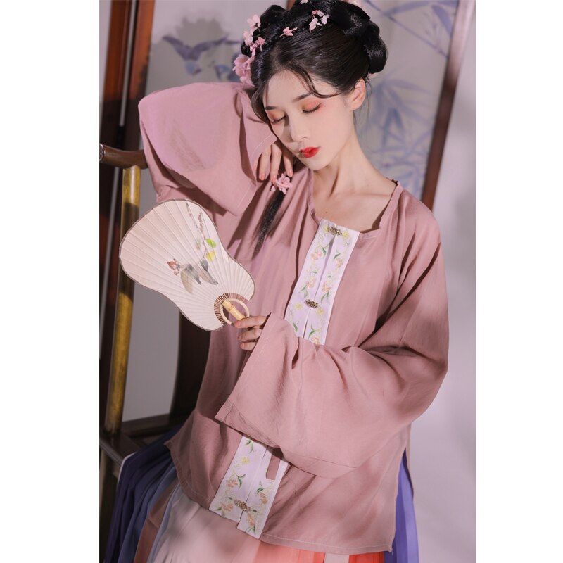 Women Hanfu Dress Chinese Traditional Hanfu Costume Summer Improved Daily Hanfu Ancient Han Dynasty Princess Clothing SL3440