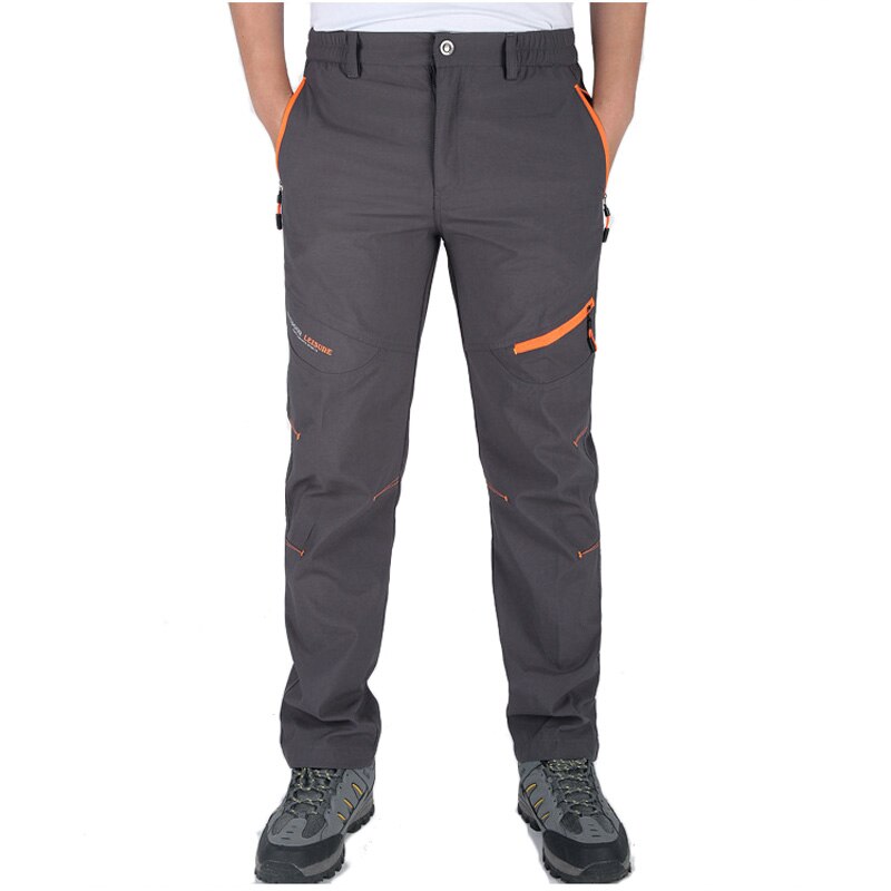 LoClimb Men's Outdoor Hiking Pants Men Camping/Climbing/Trekking Pants Male Spring Thin Quick Dry Trousers Fishing Pants AM406