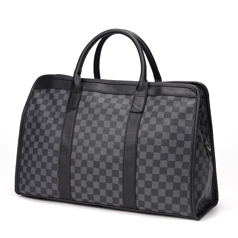 Newhotstacy Bag 03042021 men's classic Plaid handbag large capacity fitness bag travel bag short distance luggage bag